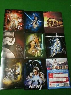 Lot Of 9 Steelbook Star Wars