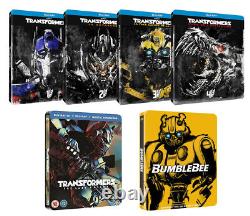 Lot of 6 Transformers complete steelbook Blu-ray collector's edition sets new