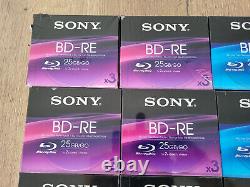 Lot of New Sony Blank Blu-ray Discs in Blister Pack