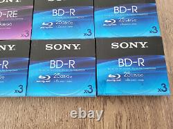 Lot of New Sony Blank Blu-ray Discs in Blister Pack