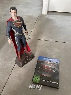 Man of Steel Steelbook Collector's Limited Edition 3D Blu-Ray Statue new