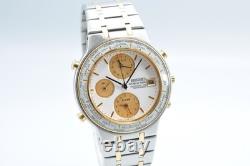 Men’s SEIKO 5T52 7A00 World Time Quartz Gold-Tone Alarm Multifunction Watch