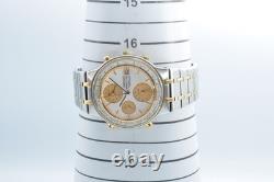 Men’s SEIKO 5T52 7A00 World Time Quartz Gold-Tone Alarm Multifunction Watch