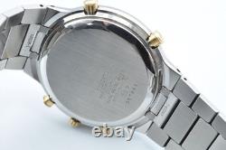 Men’s SEIKO 5T52 7A00 World Time Quartz Gold-Tone Alarm Multifunction Watch