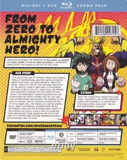 My Hero Academia Season One (Blu-ray/DVD, 2017, 4-Disc Set)