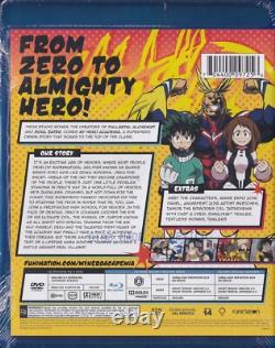 My Hero Academia Season One (Blu-ray/DVD, 2017, 4-Disc Set)
