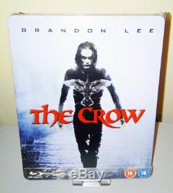 New 1994 The Crow Brandon Lee Blu-ray Steelbook Zavvi Uk Exclusive Edition Rare