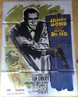Original Cinema James Bond Poster James Bond 007 Against Dr. No. Sean Connery