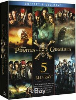 Pirates Of The Caribbean Box 1 To 5 The Complete 5 Movies Blu Ray Collector New