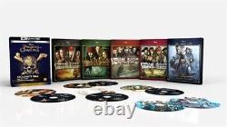 Pirates of the Caribbean Box Set: The Complete Collection of 5 Films in Steelbook Blu-ray 4k Exclusive to Fnac