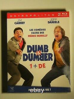 RARE Box Set 2 Blu-Ray DUMB & DUMBER 1 + BROTHERS FARRELLY JIM CARREY NEW