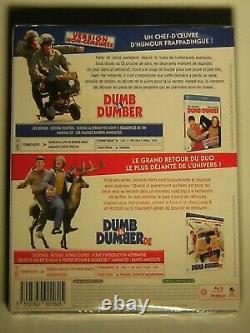 RARE Box Set 2 Blu-Ray DUMB & DUMBER 1 + BROTHERS FARRELLY JIM CARREY NEW