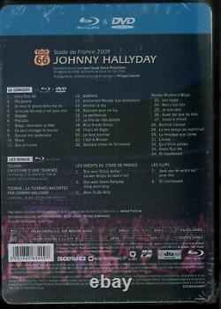 Rare Lenticular Steelbook Blu-ray + New Dvd/blister Johnny Hallyday Tour 66