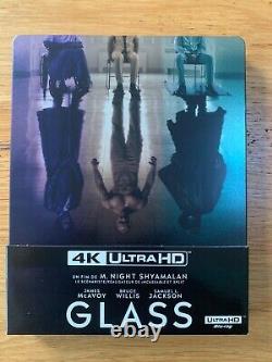 Rare Steelbook Blu Ray 4k + Blu Ray Glass (Shyamalan) + 1/3 Slip