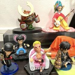 Set of 11 ONE PIECE figures Zoro Hancock Luffy Doflamingo Oden Hiyori Law