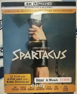 Spartacus 60th Anniversary Edition 4k Ultra Hd Blu-ray New Steelbook Case