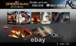 Spiderman Homecoming Blufans Bluray Steelbook Double Lenticular 4k - Box-goodies