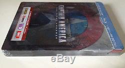 Steelbook Captain America Blu Ray 3d + 2d + DVD