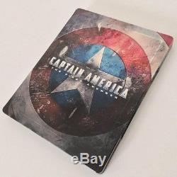 Steelbook Captain America Blu Ray 3d + 2d + DVD Edition French Like New