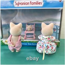 Sylvanian Families Devon Cat Family Rare Japanese Toy Collectible Figurines