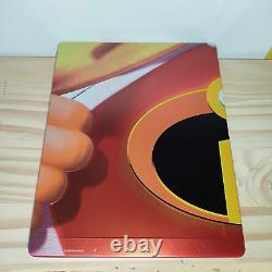 The Incredibles Fullslip B2 Lenticular STEELBOOK Blu-Ray RARE TBE