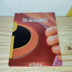 The Incredibles Fullslip B2 Lenticular STEELBOOK Blu-Ray RARE TBE