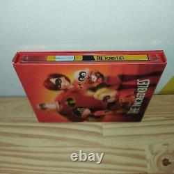 The Incredibles Fullslip B2 Lenticular STEELBOOK Blu-Ray RARE TBE