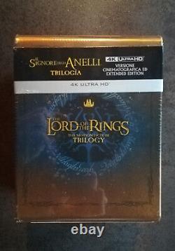 The Lord Of The Rings The Trilogy Steelbook Box Blu-ray 4k Ultra Hd New