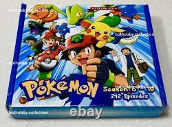 US Full English Dubbed Pokémon (Seasons 1–20) DVD + keychain and card