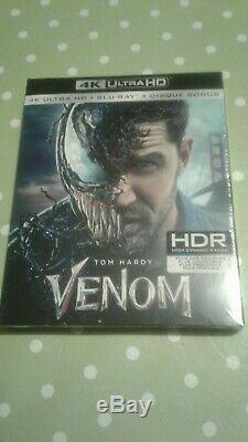 Venom Collector 4k Blu-ray + Blu-ray Edition Figurine Limited Like New