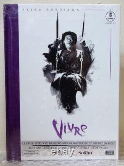 Wild Side Video Blu-ray DVD Booklet Akira Kurosawa Living New Sealed