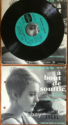 A BOUT DE SOUFFLE 45 tours vinyl Belmondo, Seberg, Godard