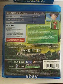 ARRIETTY Ghibli COFFRET PRESTIGE Bluray+DVD FR COMPLET Neuf