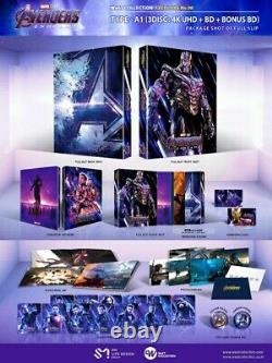 Avengers Endgame A1 Fullslip(4K UHD+2D+Bonus Disc)Steelbook WEET Neuf