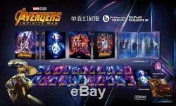 Avengers Infinity War One Click Blufans Exclusive #50 Steelbook Mint & Sealed