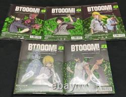 BTOOOM! Jeu complet Blu-ray tous les 5 volumes non ouverts légère usure