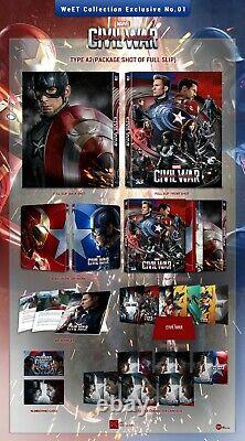Blu-ray Captain America Civil War 2Disc2D+3D Fullslip Steelbook weetcollection