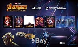 Blufans Marvel Avengers Infinity War steelbook ONE CLICK + 1/4 slip + box