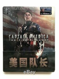 Bluray Steelbook 1/4 Quarter Slip Blufans Marvel Captain America First Avenger