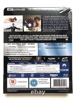 Bluray Steelbook UHD 4K MARVEL Trilogie Iron Man Zavvi