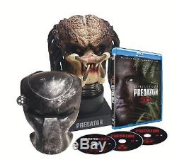 COFFRET COLLECTOR TETE PREDATOR + BLU RAY 3D+ 2D NEUF Arnold Schwarzenegger