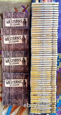 COLLECTION WESTERNS DE LEGENDE 53 DVD plus 4 rares livres reliés-Editions Atlas