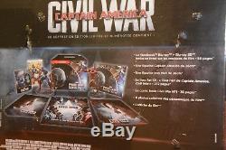 Captain America Civil War Coffret Prestige Edition spéciale Fnac Steelbook Blura