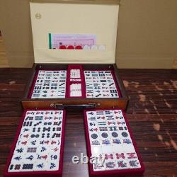 Carreaux de mahjong Mizuno Maruichi dos jaune 16 authentiques prêts à l'emplo