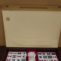 Carreaux de mahjong Mizuno Maruichi dos jaune 16 authentiques prêts à l'emplo