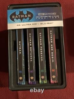 Coffret Batman 4 Films Collection 1989-1997 Edition limitée steelbook 4K