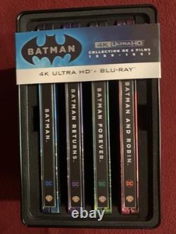 Coffret Batman 4 Films Collection 1989-1997 Edition limitée steelbook 4K