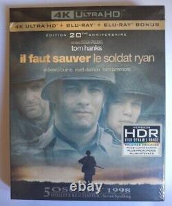 Coffret Il Faut sauver Le Soldat Ryan 4K Blu-Ray Édition 20ème Anniversaire neuf