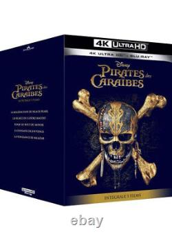 Coffret Pirates des Caraïbes 1 à 5 Exclusivité Fnac Steelbook Blu-ray 4K Ultra H
