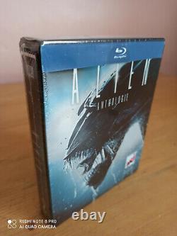 Coffret des 4 Films Blu Ray Alien Anthologie Édition Limitée boîtier SteelBook